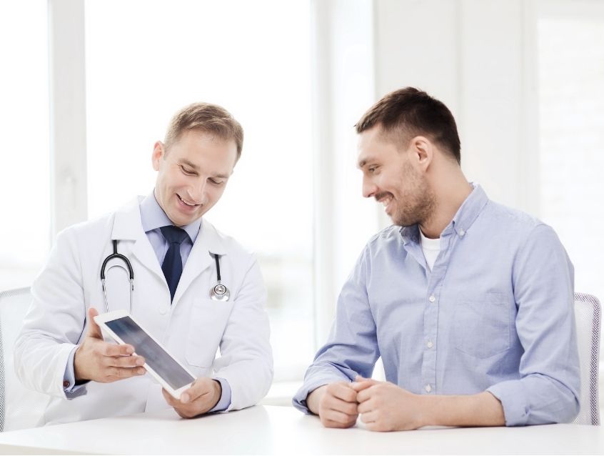 Doctor with a patient